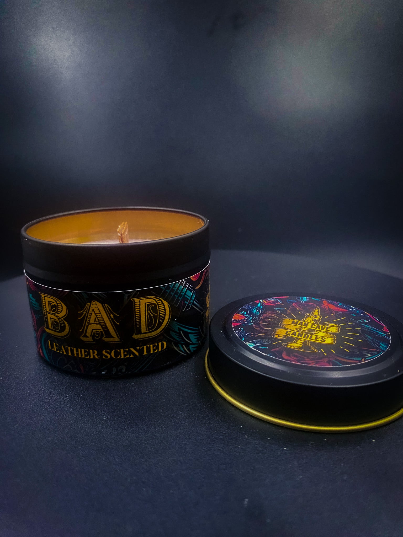 Bad Boy Candle - Petrol/Leather scented Man Cave Candle