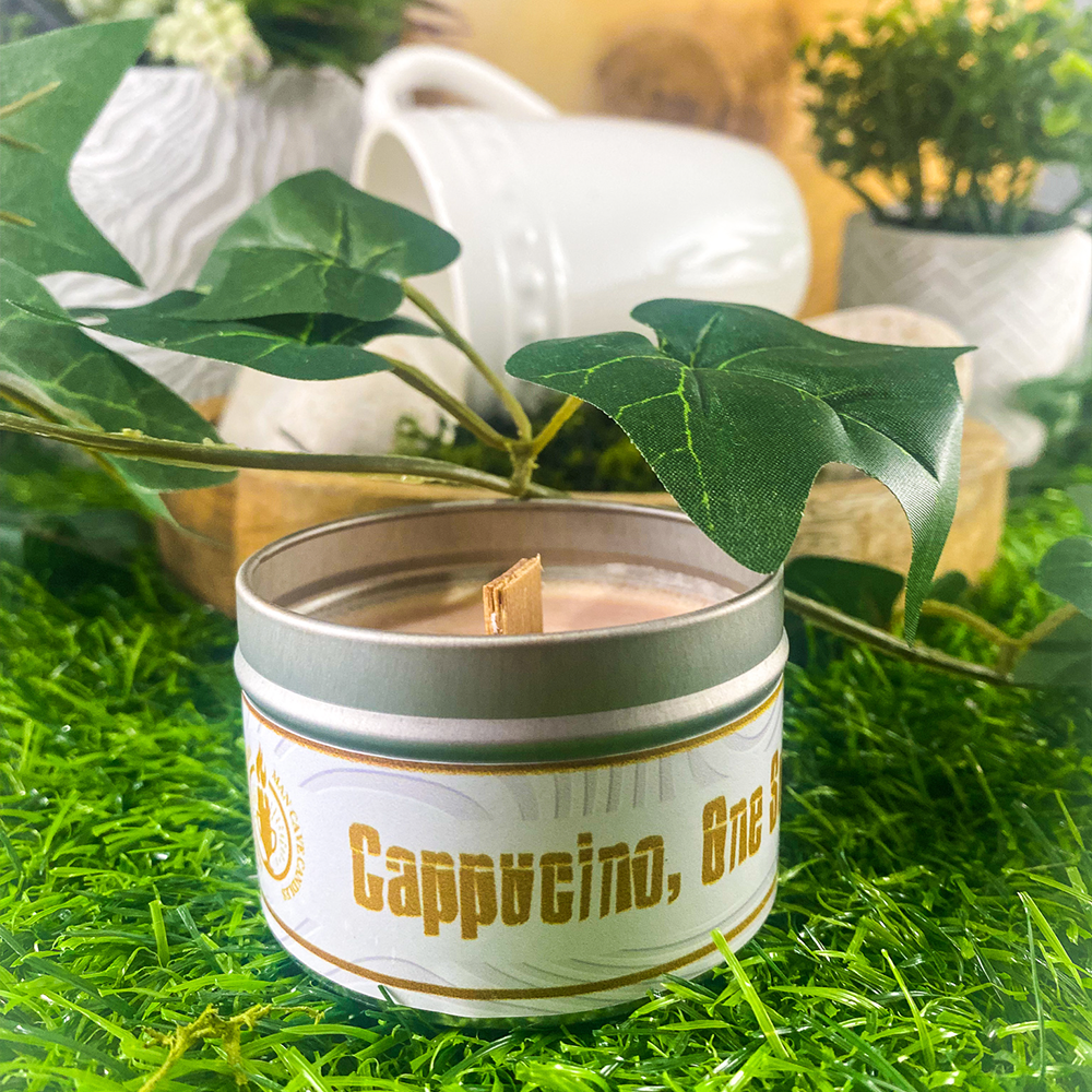 Cappuccino, 1 Sugar - Coffee Scented Man Cave Candle